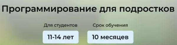 Идет набор на детские курсы по программированию. Пробное занятие в подарок