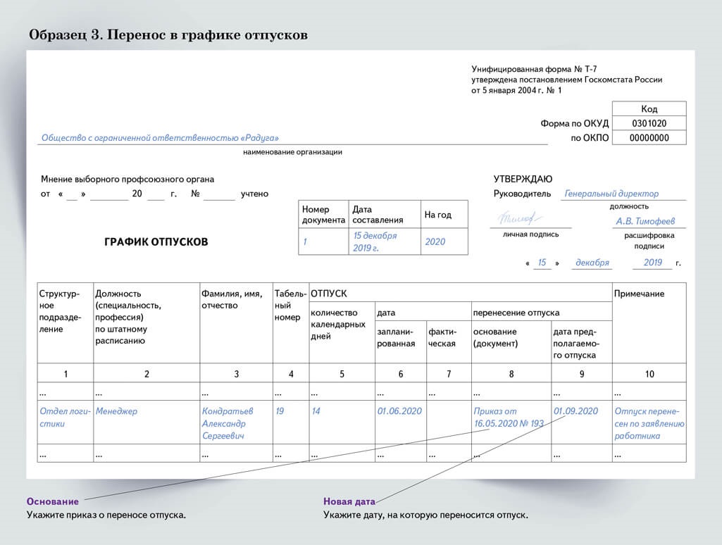 График Отпусков Картинки Для Презентации