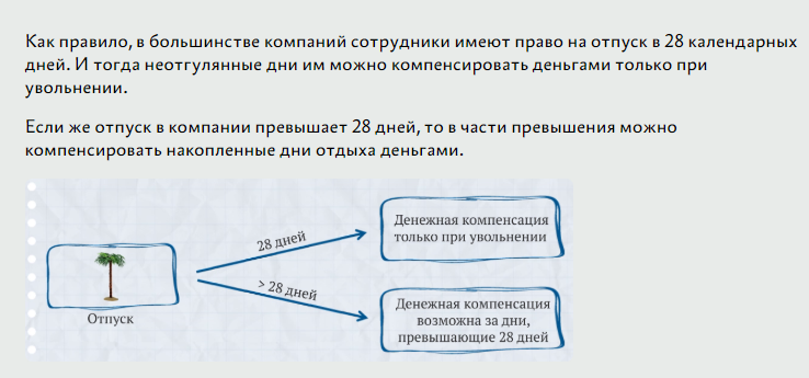 Компенсация отпуска при увольнении внешнего совместителя. Подсчёт дней отпуска совместителям. отпускные при увольнении. совместителя. как указать в договоре компенсацию за отпуск совместителю.