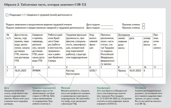 Образец нулевого отчета ефс 1