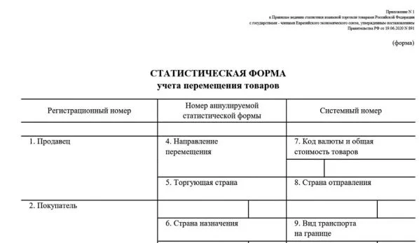 Статформа фтс как заполнить. Статформа фтс как заполнить
