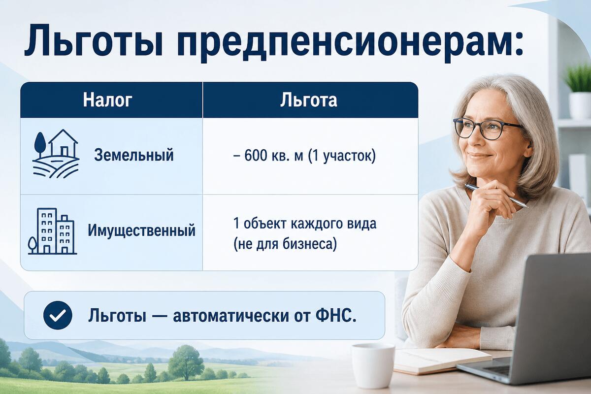 Налоговики перечислили льготы для передпенсионеров