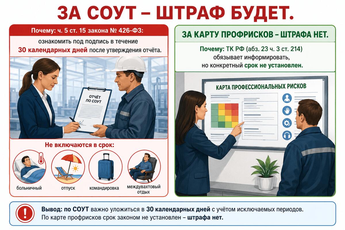 Работодателя привлекут к ответственности за просрочку подписей по СОУТ
