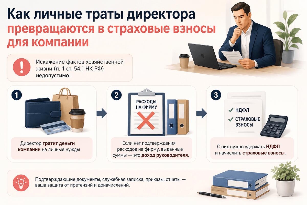 Организация не смогла подтвердить расходы директора — доначислены взносы