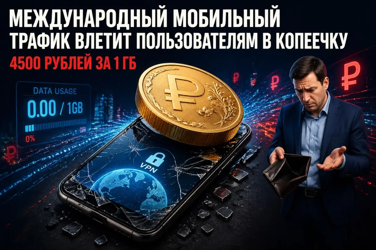 Международный мобильный трафик влетит пользователям в копеечку: 4500 рублей за 1 ГБ