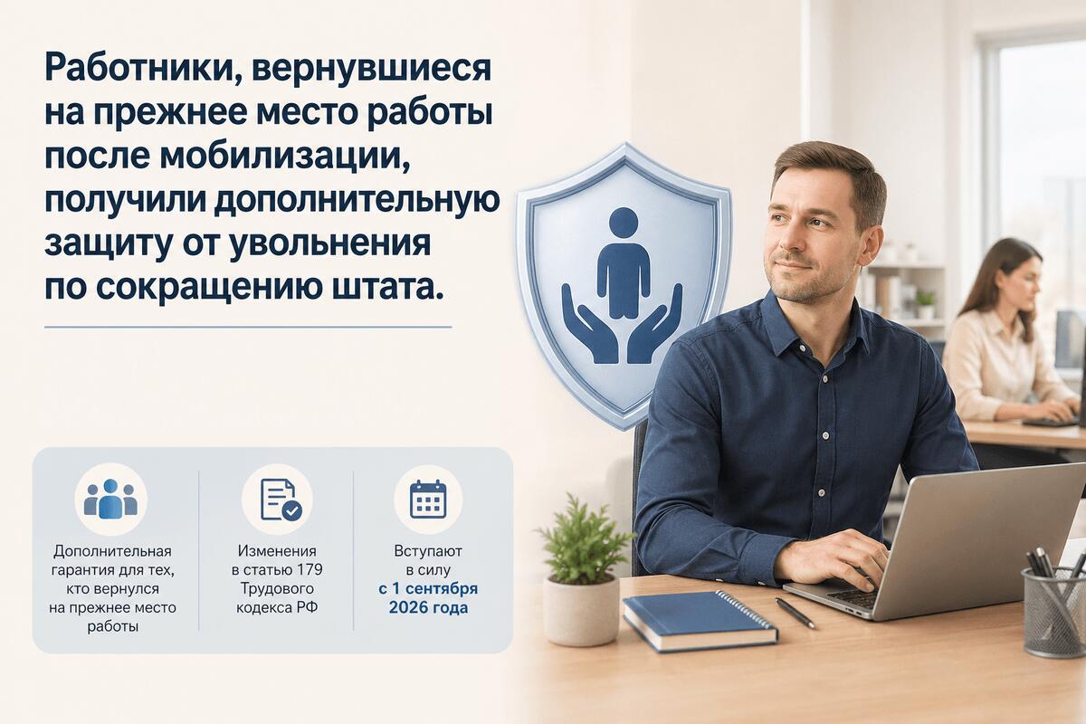 С 1 сентября расширен перечень преимущественных категорий при сокращении