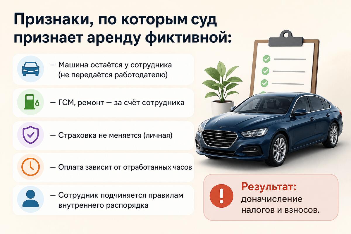 Суд назвал признаки фиктивной аренды автомобилей Суд назвал признаки фиктивной аренды автомобилей