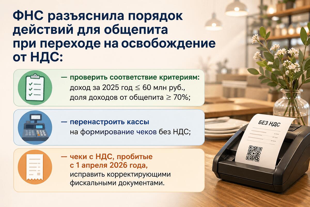 Из-за отмены НДС общепит должен перенастроить онлайн кассы