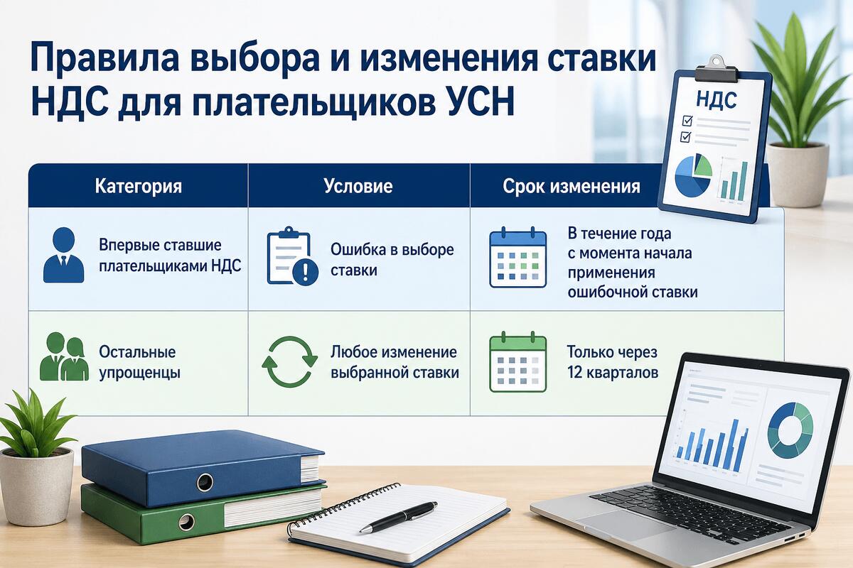 Ставку НДС на УСН нельзя менять три года, но есть исключение