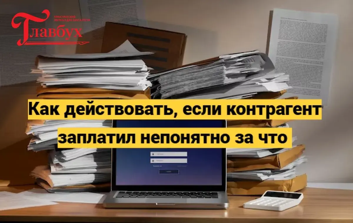 Как действовать, если контрагент заплатил непонятно за что