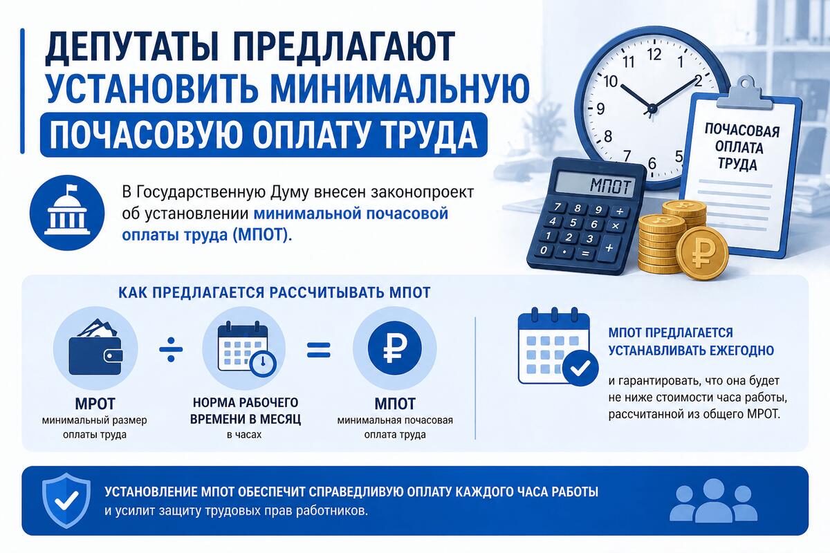 Депутаты предлагают установить минимальную почасовую оплату труда